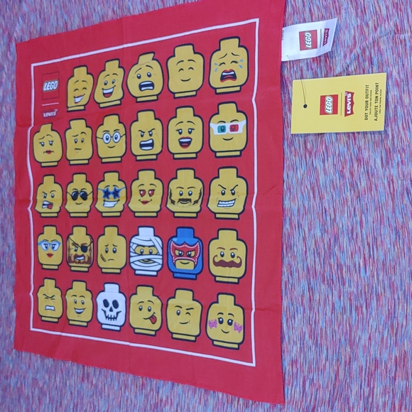 LEGO x Levi's collaboration tee w/colab bandana...FIRE! both included and NWT - Picture 8 of 9